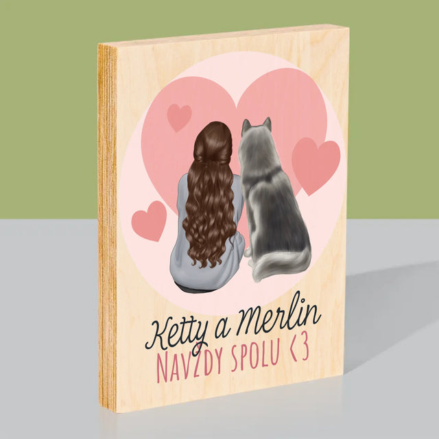 Designér Postav: Psí Přítel - Tisk Na Dřevo