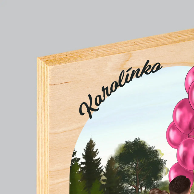 Designér Postav: Ona A On - Tisk Na Dřevo