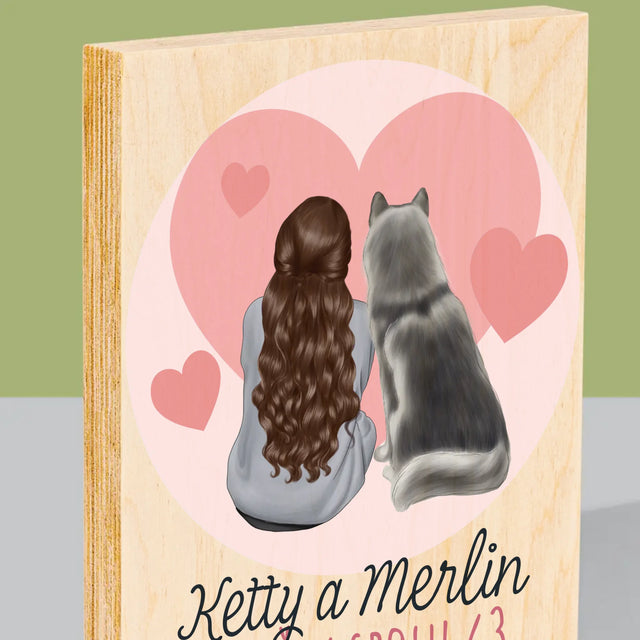 Designér Postav: Psí Přítel - Tisk Na Dřevo