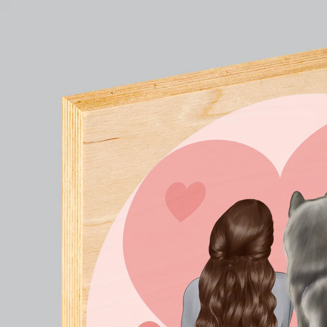 Designér Postav: Psí Přítel - Tisk Na Dřevo