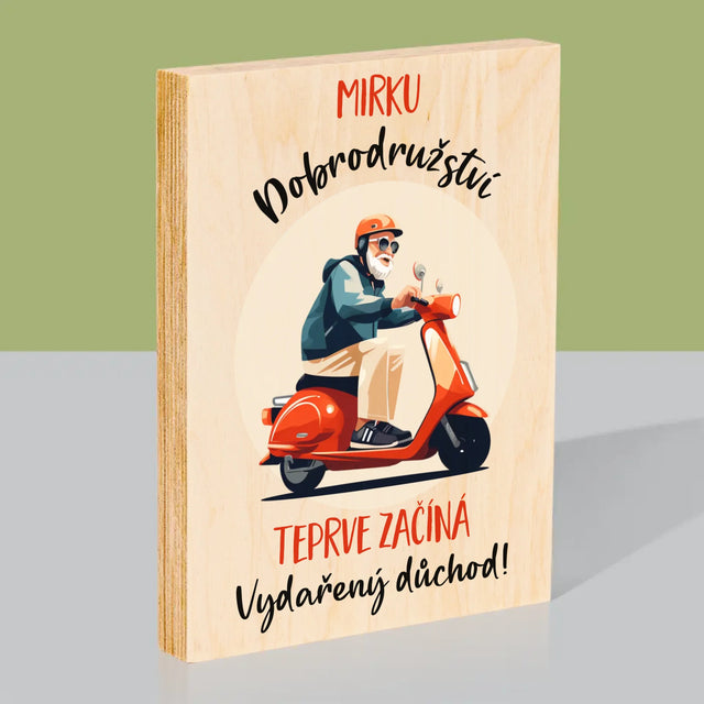 Jméno A Nápis: Dobrodružství Teprve Začíná - Tisk Na Dřevo