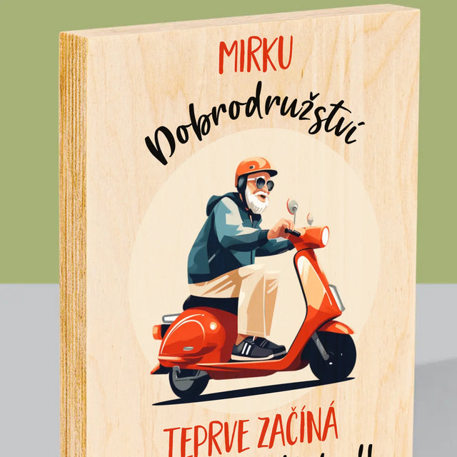 Jméno A Nápis: Dobrodružství Teprve Začíná - Tisk Na Dřevo