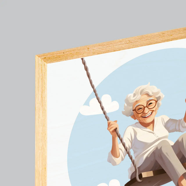 Jméno A Nápis: Splň Si Své Sny - Tisk Na Dřevo