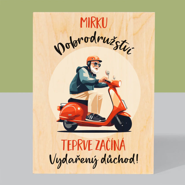 Jméno A Nápis: Dobrodružství Teprve Začíná - Tisk Na Dřevo