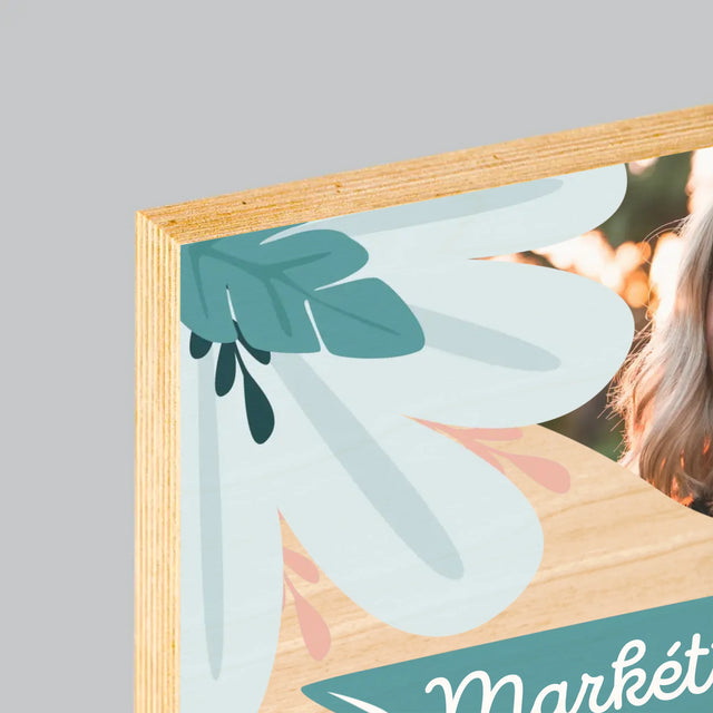 Fotka A Textem: Hodně Zdaru Nikoli V Práci - Tisk Na Dřevo