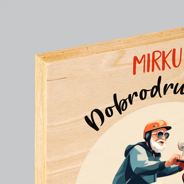 Jméno A Nápis: Dobrodružství Teprve Začíná - Tisk Na Dřevo