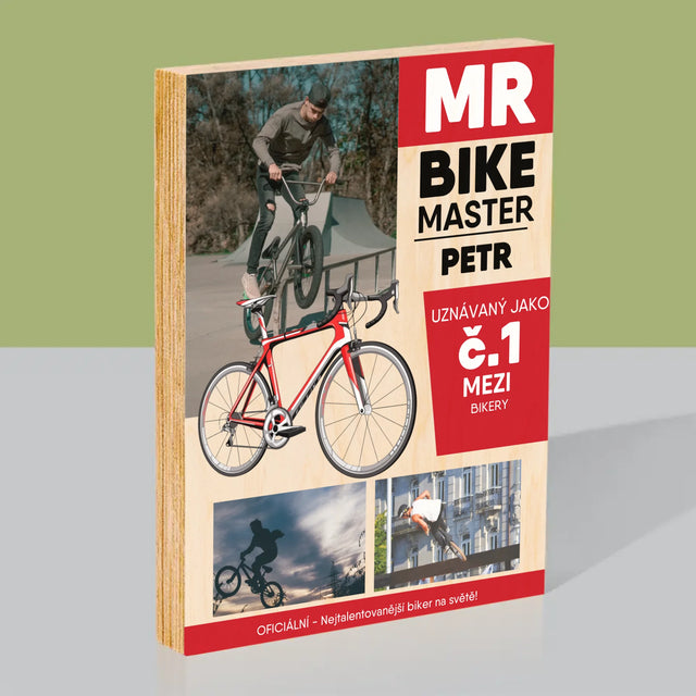 Obálka Časopisu: Mr Bike Master - Tisk Na Dřevo