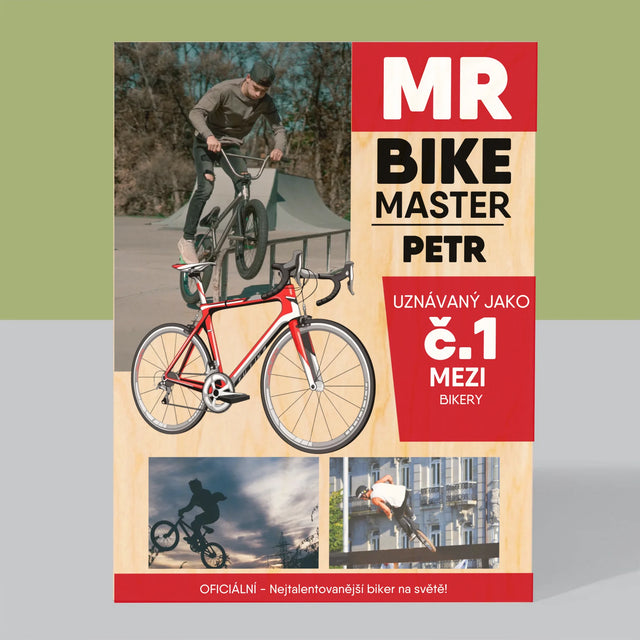 Obálka Časopisu: Mr Bike Master - Tisk Na Dřevo