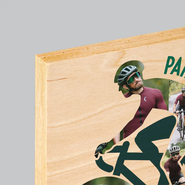 Tvar Z Fotek: Život Je Lepší Na Kole - Tisk Na Dřevo