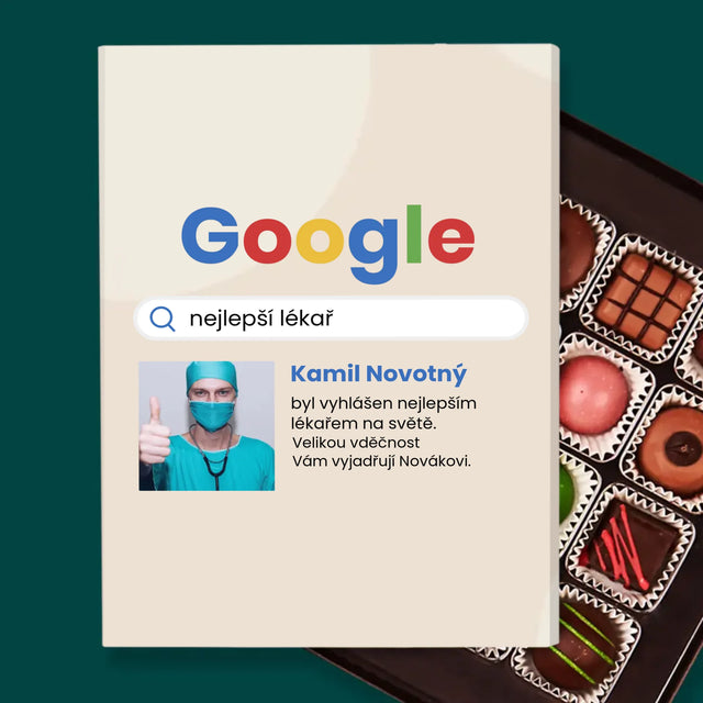 Fotka A Textem: Nejlepší Lékař Výsledek Google - Pralinky