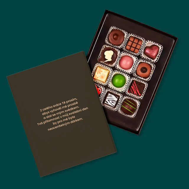 Jméno A Nápis: Vip Vstupenky Svědek - Pralinky