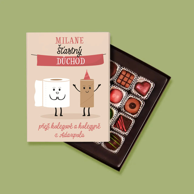 Jméno A Nápis: Šťastný Důchod - Pralinky