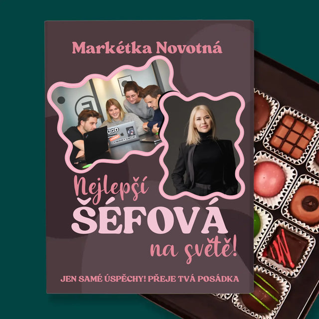 Fotokoláž: Nejlepší Šéfová - Pralinky