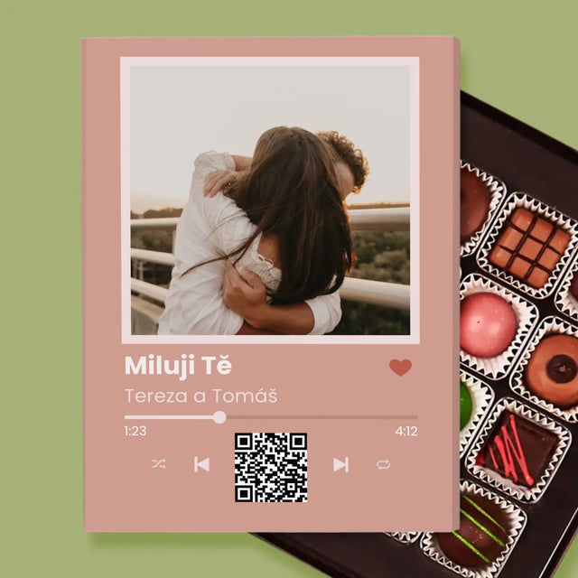 Fotka A Textem: Tvoje Písnička Na Qr - Pralinky