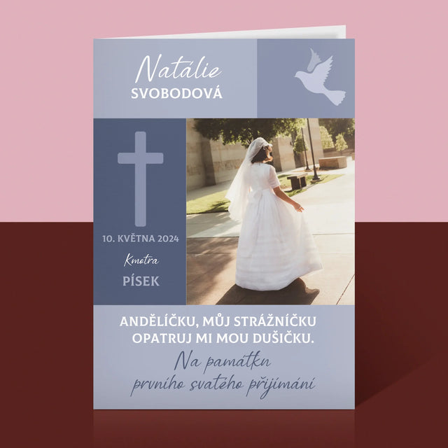 Fotka A Textem: Andělíčku Přijímání - Přání