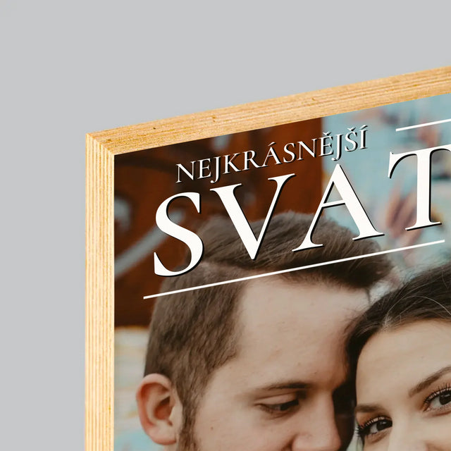 Obálka Časopisu: Nejkrásnější Svatba - Tisk Na Dřevo