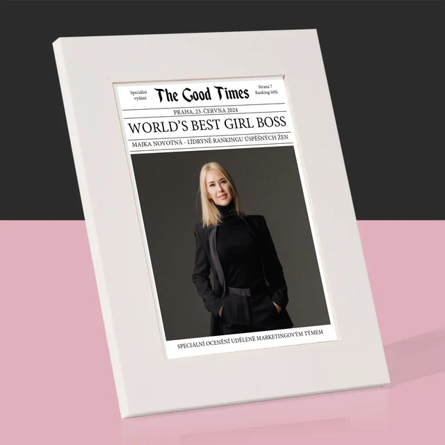Obálka Časopisu: World’S Best Girl Boss - Fotorámeček