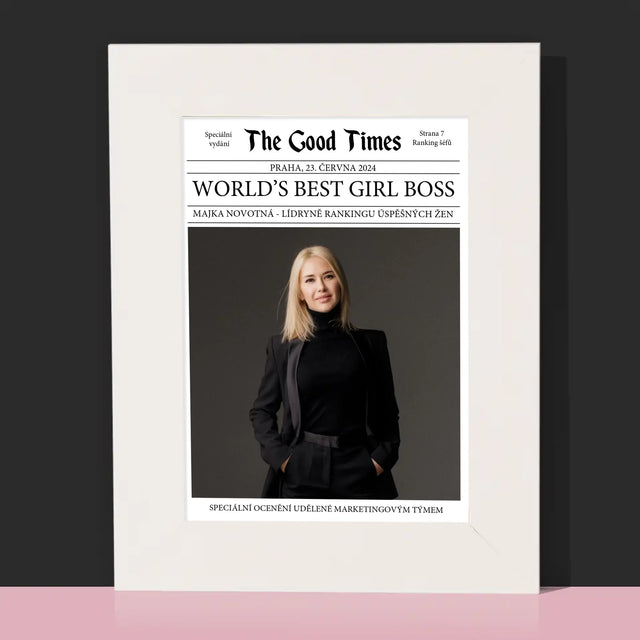 Obálka Časopisu: World’S Best Girl Boss - Fotorámeček