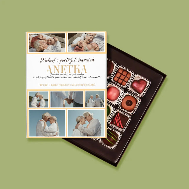 Fotokoláž: Důchod V Pestrých Barvách - Pralinky