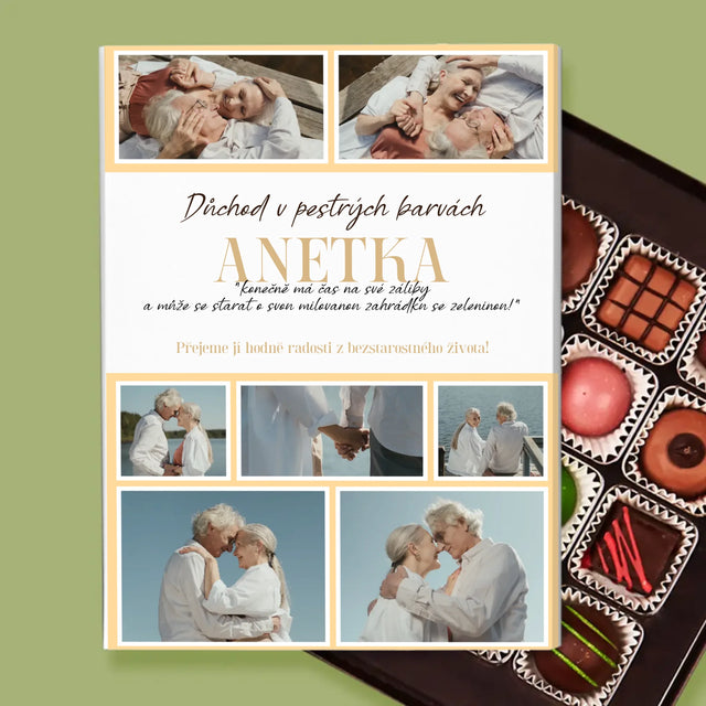 Fotokoláž: Důchod V Pestrých Barvách - Pralinky