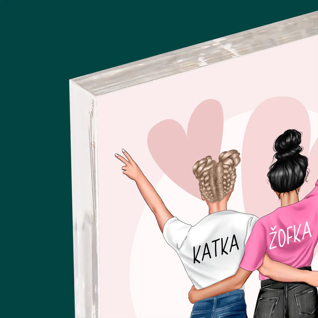 Designér Postav: Nejlepší Sestra Na Světě - Akrylový Blok