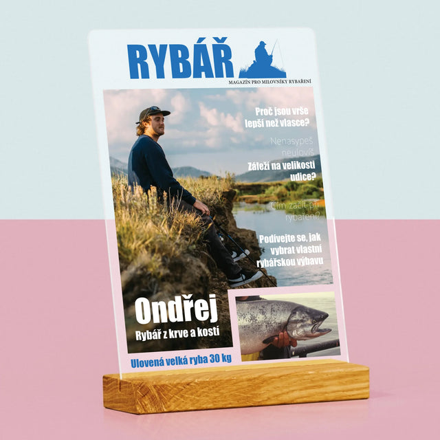 Obálka Časopisu: Rybář - Tisk Na Akrylovém Skle