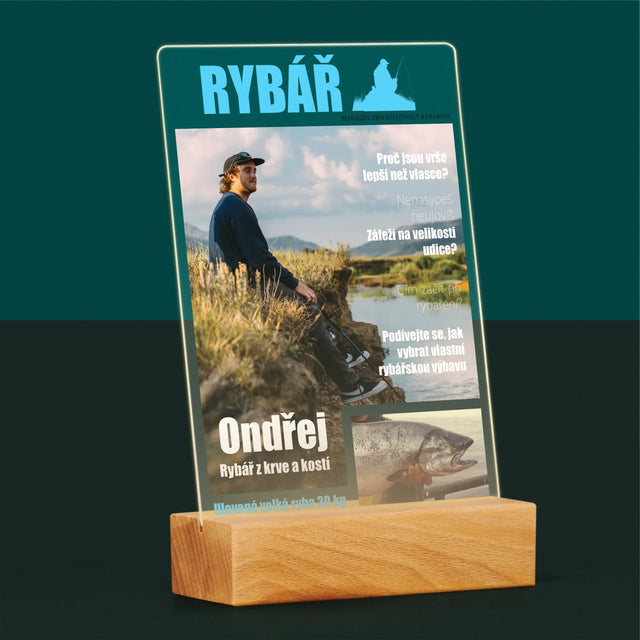 Obálka Časopisu: Rybář - Tisk Na Akrylovém Skle