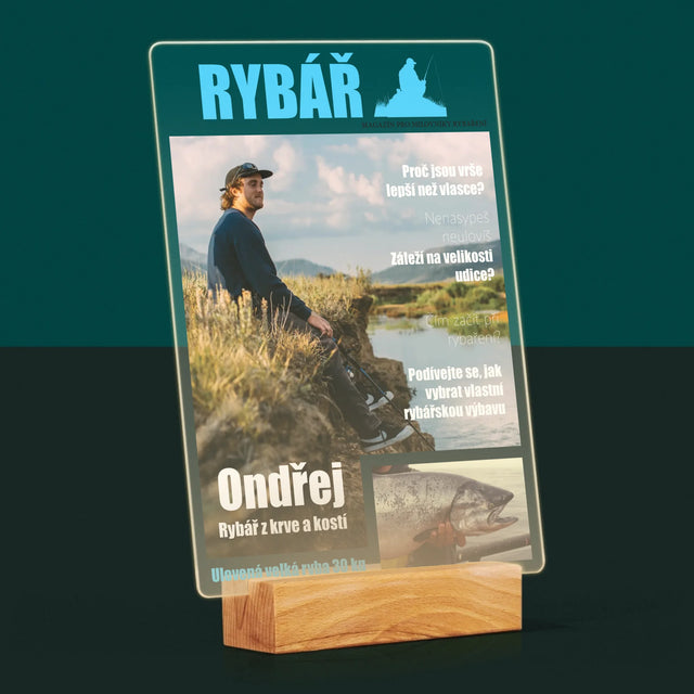 Obálka Časopisu: Rybář - Tisk Na Akrylovém Skle