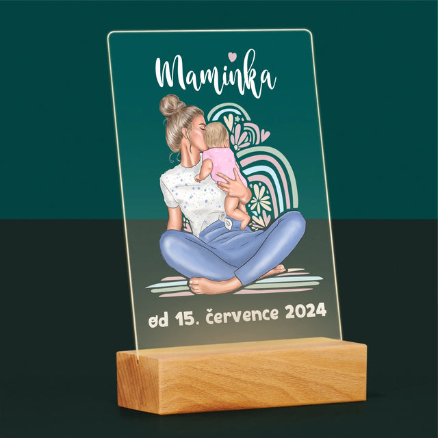 Designér Postav: Mladá Mamina - Tisk Na Akrylovém Skle