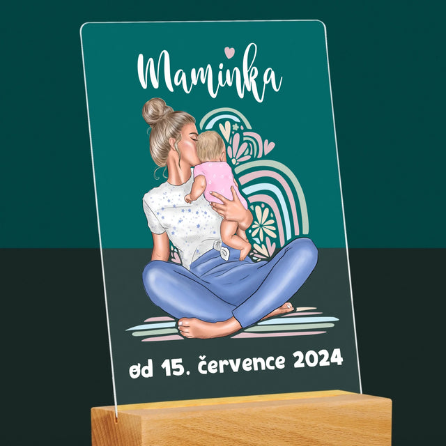 Designér Postav: Mladá Mamina - Tisk Na Akrylovém Skle