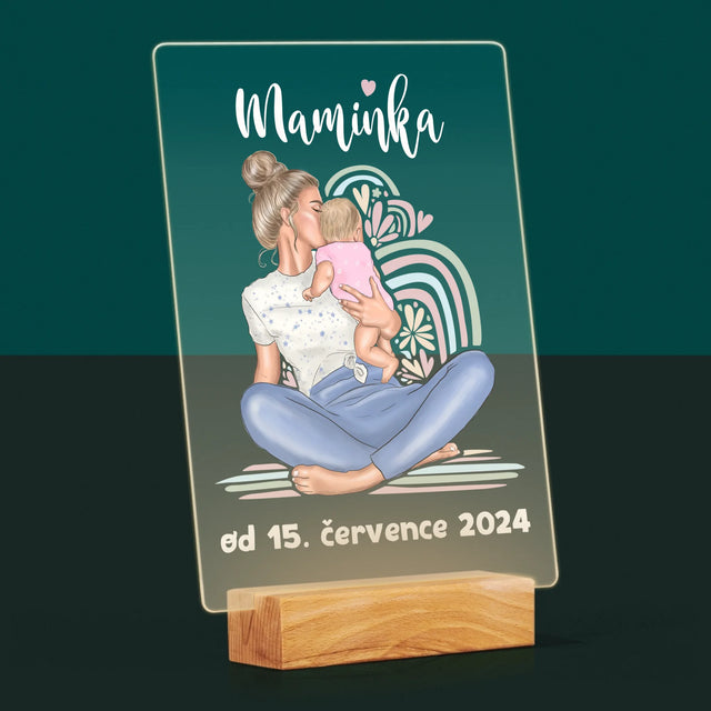 Designér Postav: Mladá Mamina - Tisk Na Akrylovém Skle
