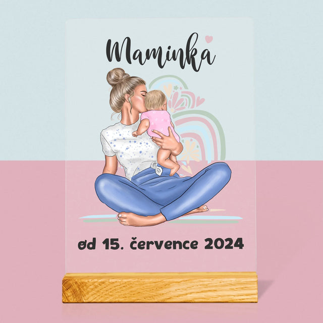 Designér Postav: Mladá Mamina - Tisk Na Akrylovém Skle