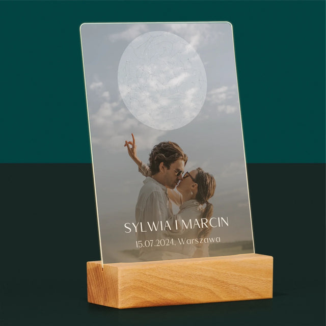 Hvězdná Mapa: Svatba - Tisk Na Akrylovém Skle