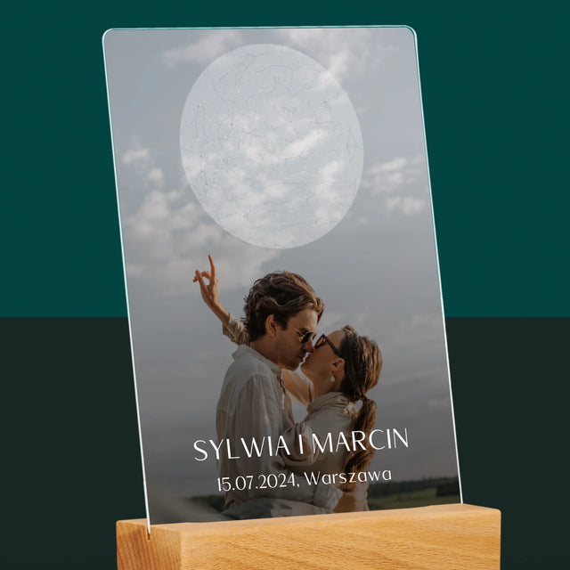 Hvězdná Mapa: Svatba - Tisk Na Akrylovém Skle