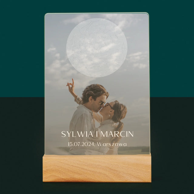 Hvězdná Mapa: Svatba - Tisk Na Akrylovém Skle