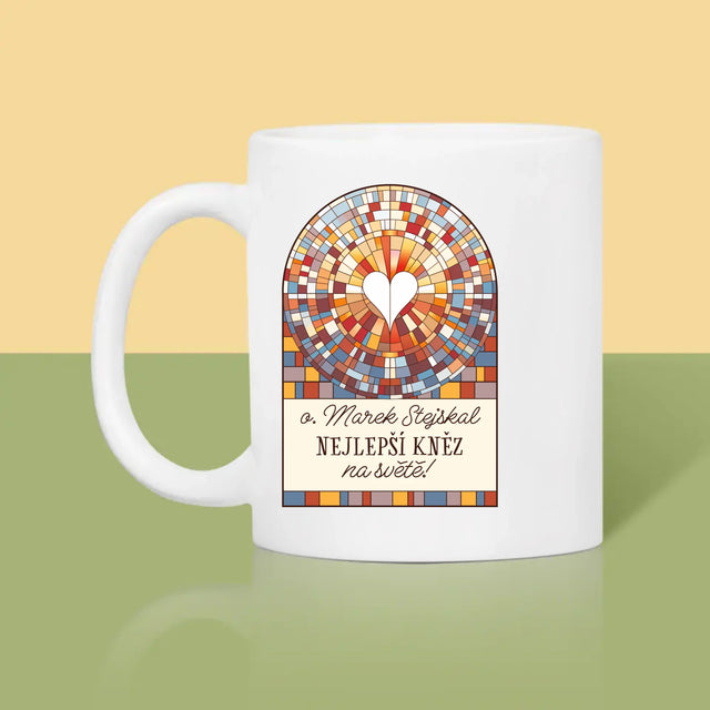 Jméno A Nápis: Nejlepší Kněz Na Světě - Hrnek