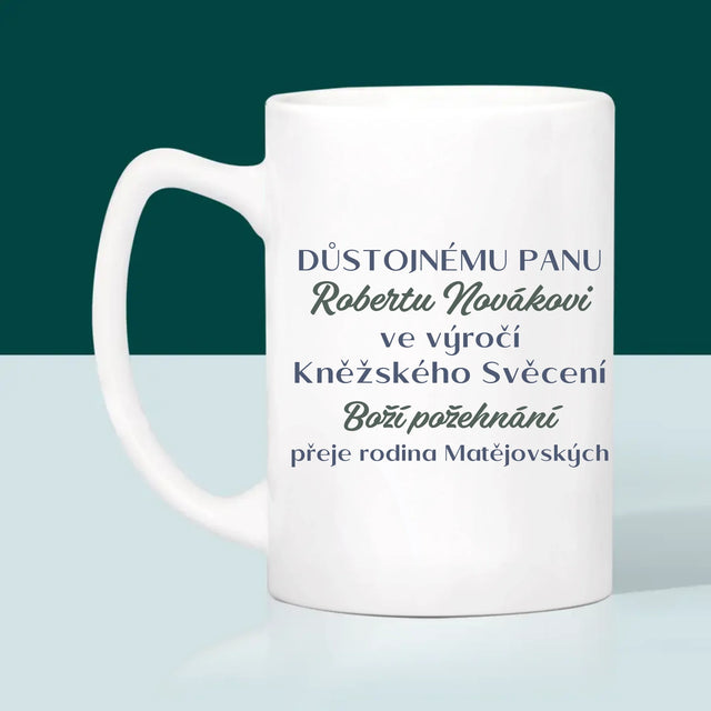 Jméno A Nápis: Výročí Kněžského Svěcení - Hrnek