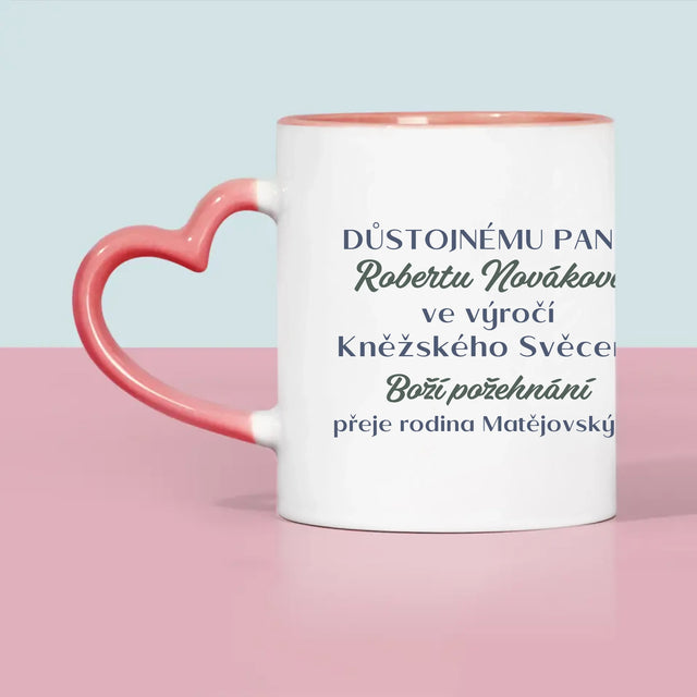 Jméno A Nápis: Výročí Kněžského Svěcení - Hrnek