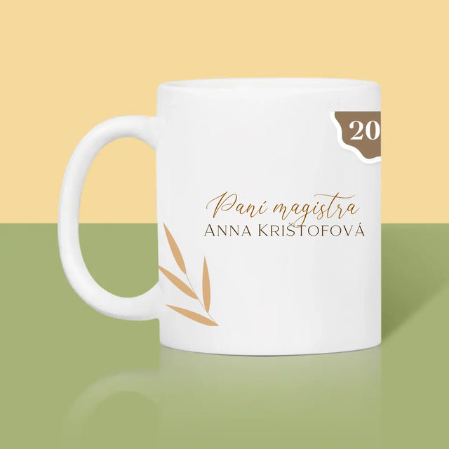 Fotokoláž: Paní Magistra - Hrnek