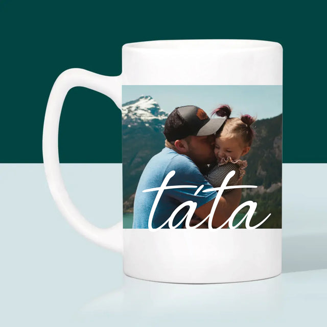 Fotka A Textem: Nenahraditelný Táta Věnování - Hrnek