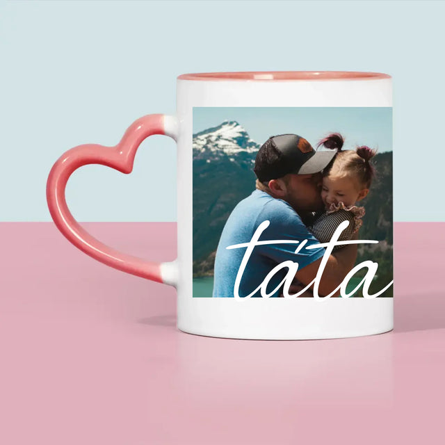 Fotka A Textem: Nenahraditelný Táta Věnování - Hrnek