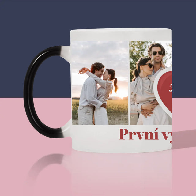 Fotokoláž: První Výročí Srdce - Hrnek