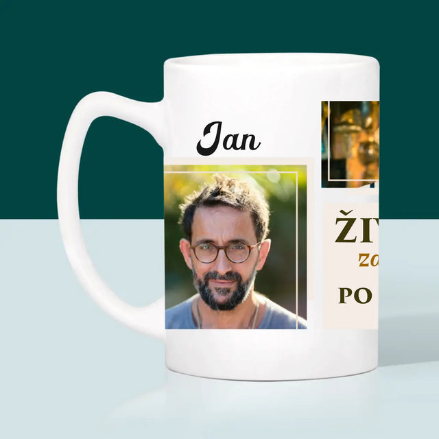 Fotokoláž: Život Začíná Po 50Tce - Hrnek