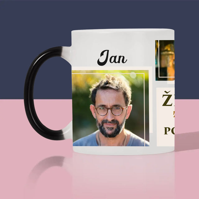 Fotokoláž: Život Začíná Po 50Tce - Hrnek