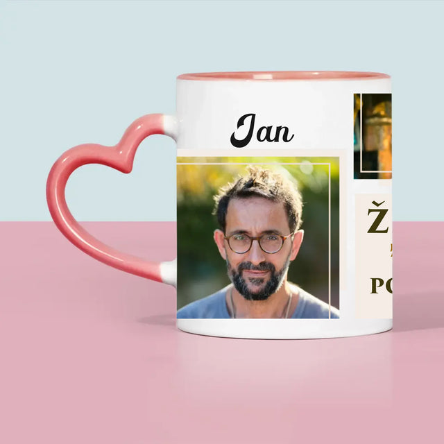 Fotokoláž: Život Začíná Po 50Tce - Hrnek