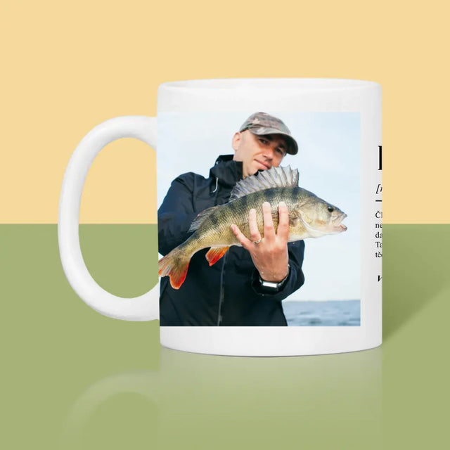 Fotka A Textem: Rybář Definice - Hrnek