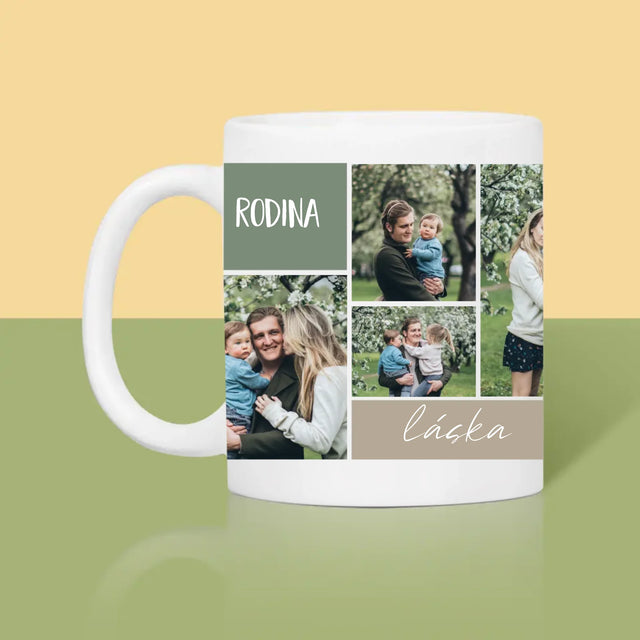 Fotokoláž: Rodinná Koláž Z Fotek - Hrnek