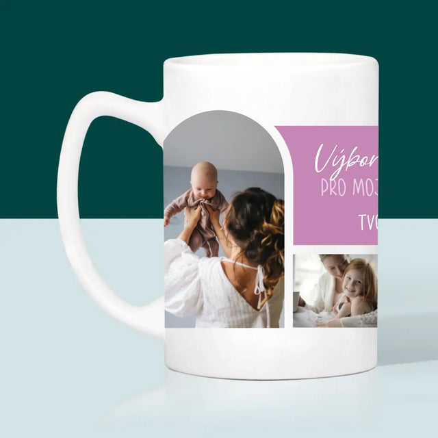 Fotokoláž: Výbornou Kávu, Mami - Hrnek