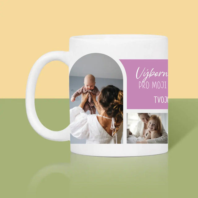 Fotokoláž: Výbornou Kávu, Mami - Hrnek