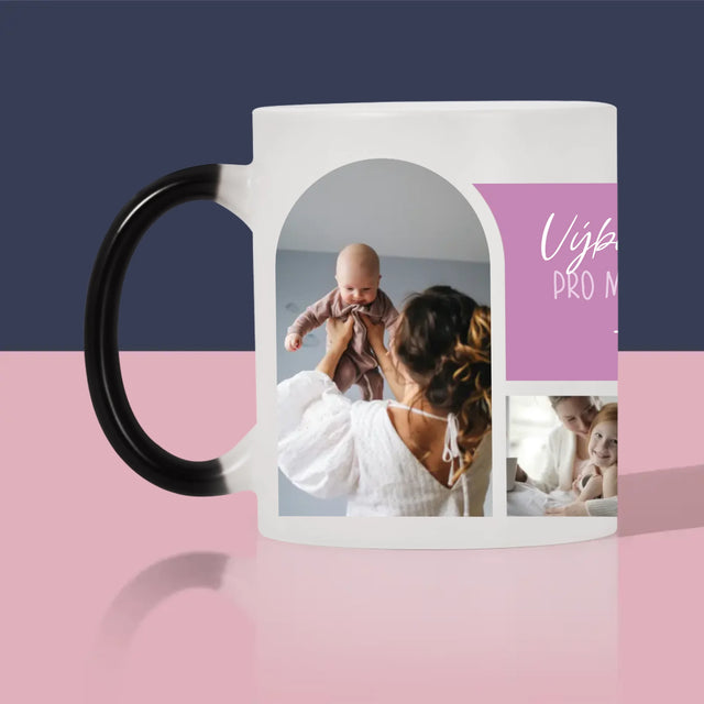 Fotokoláž: Výbornou Kávu, Mami - Hrnek